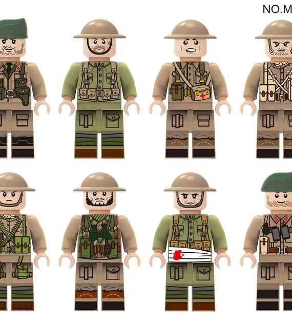 WWII - British Army Set - 8 Man Squad - Mil-Blox – Tactically Suited