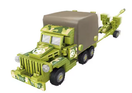 WW-II U.S. Army Deuce and Half With Artillery - Mil-Blox