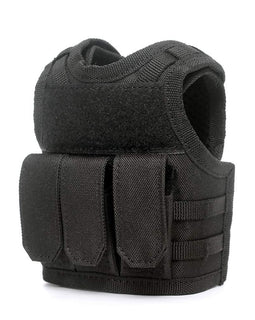 Beer Armor Plate Carrier Coozy - Tactical Beverage Protection in Black