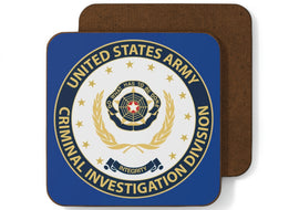 Army CID Seal - Hardboard Back Coaster