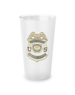 CGIS Badge - Frosted Pint Glass, 16oz