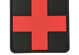 Cross Medic PVC Patch Black and Red