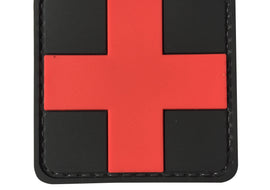 Cross Medic PVC Patch Black and Red - Small