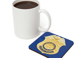 Army CID Badge - Cork Back Coaster