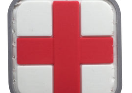 Cross Medic - White and Red - PVC Patch - Tactically Suited