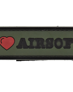 I Love Airsoft PVC Patch