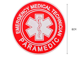 Emergency Medical Technician Paramedic - Red - Round