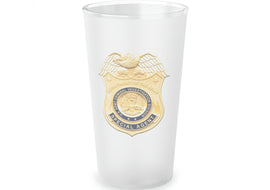 Army CID Badge - Frosted Pint Glass, 16oz