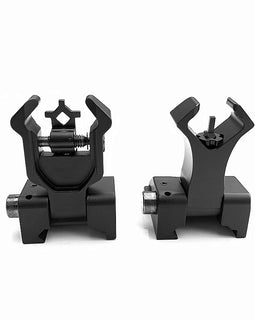 Diamond Tactical Flip-Up Aluminum Sights (Front and Rear Set)