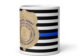 AFOSI Badge and TBL Flag Coffee Mug - White